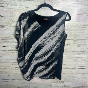 Danier Blouse top  black white size xxs